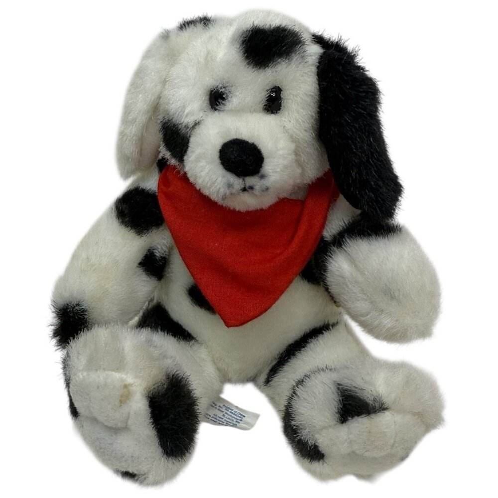 VHTF Build A Bear Dalmatian Dog MINI 5" Plush Lil Kennel Pals Magnetic Bandana